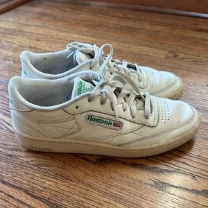 Reebok Club C 85 white green shoes